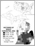 Hectares of Wheat